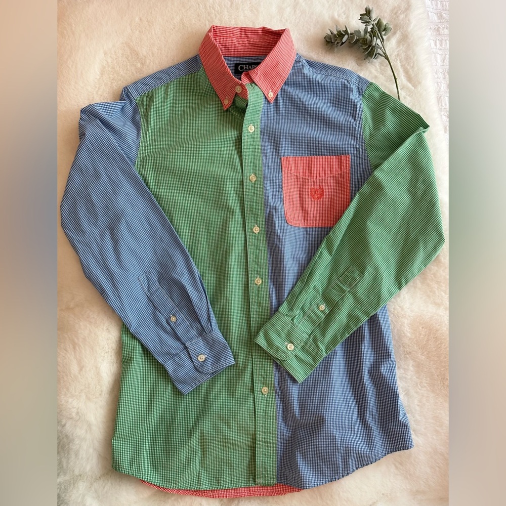 Chaps | Euc - Multi-Pattern Checked Button Down -… - image 1